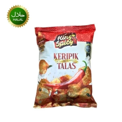 King Spicy Keripik Talas 100g crispy snack