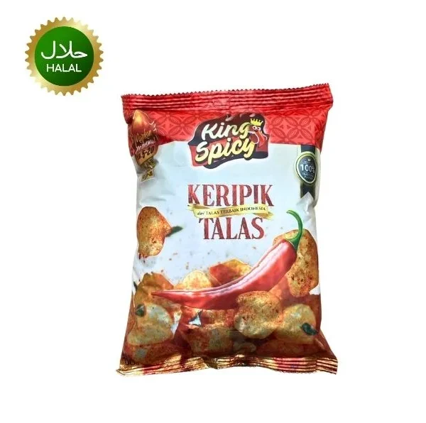 King Spicy Keripik Talas 100g crispy snack