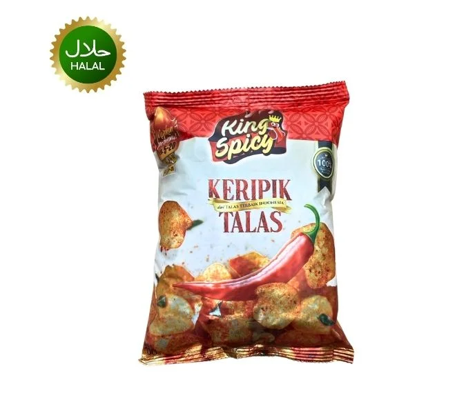 keripik talas (King spicy) 100g indonesian 470 (1) King Spicy Keripik Talas 100g crispy snack