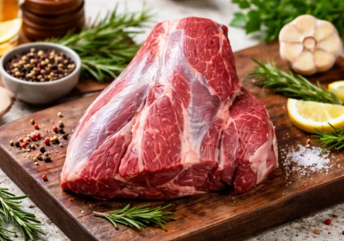 fresh beef boneless 1kg raw meat hygienic cut