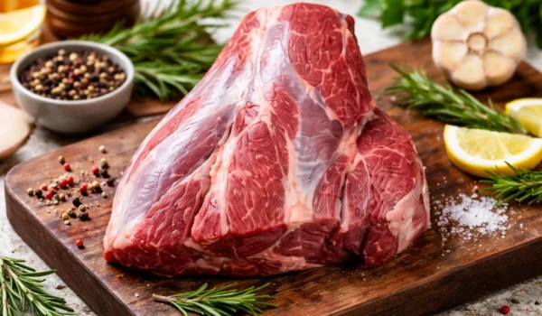 fresh beef boneless 1kg raw meat hygienic cut