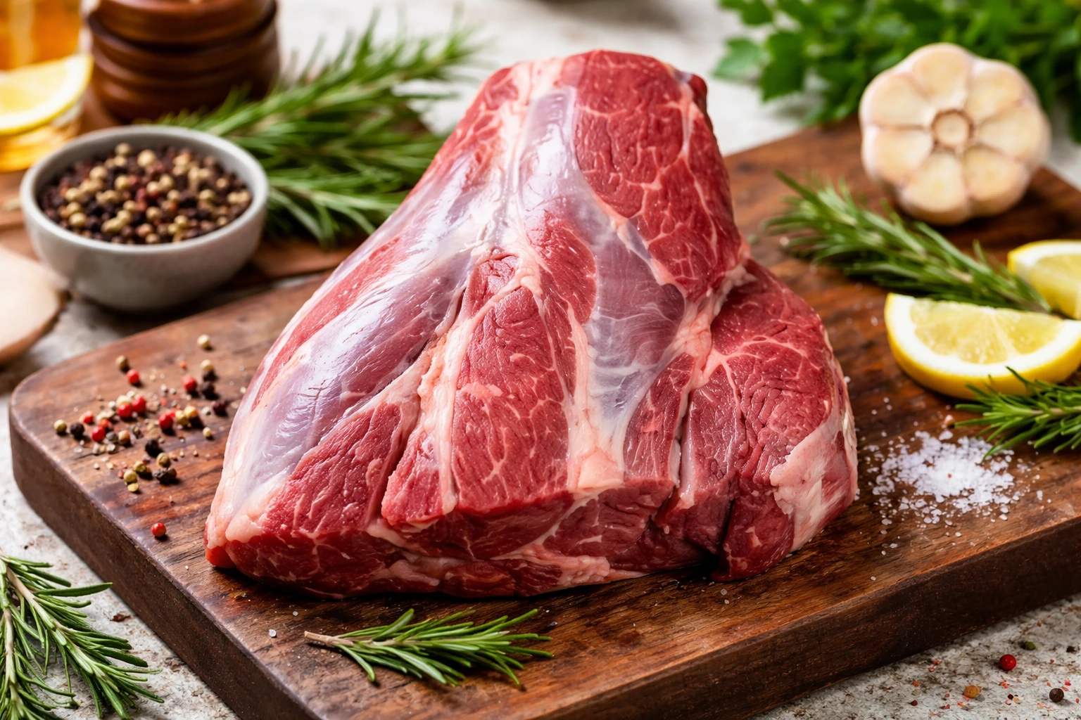 fresh beef boneless 1kg raw meat hygienic cut