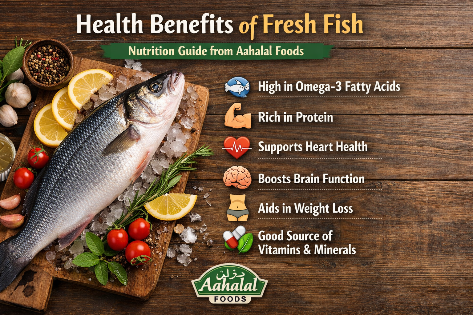 Fresh fish nutrition and health benefits guide from Aahalal Foods