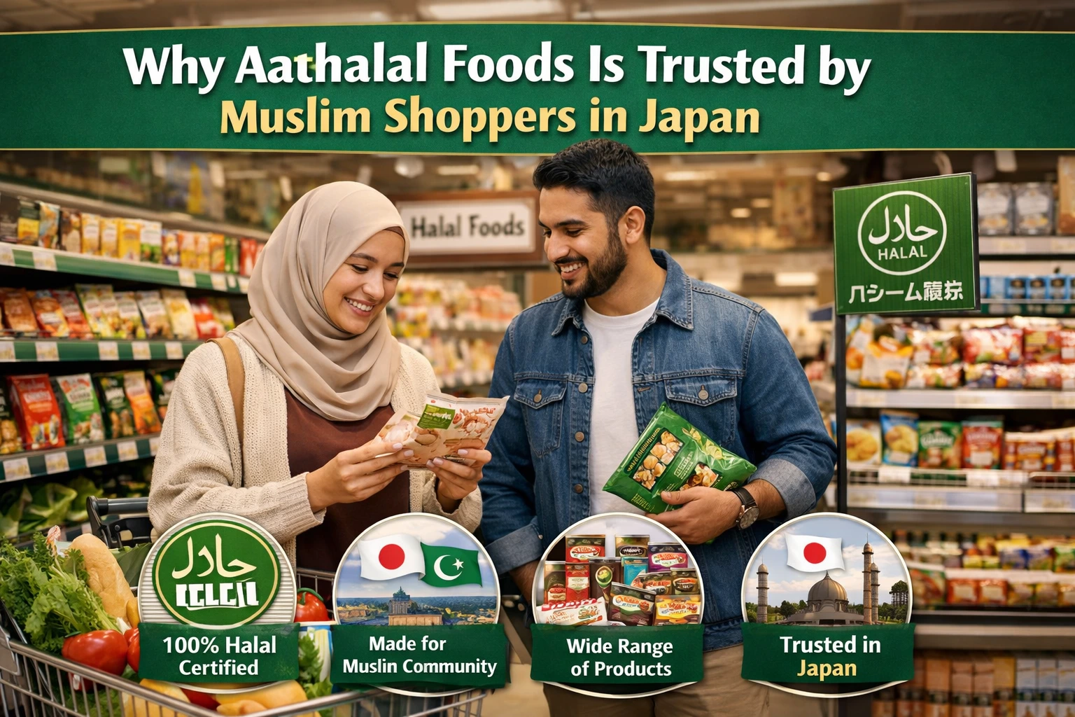 Halal food products at Aahalal Foods trusted by Muslim shoppers in Japan