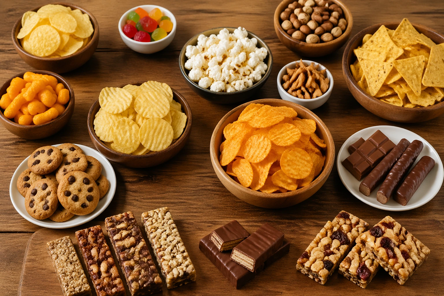 Variety of halal snacks from Aahalal Foods online store displayed in a neat arrangement