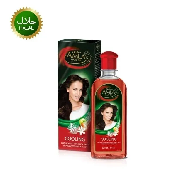 Amla Hair Oil Cooling 200ml premium hair care oil with amla extract cooling effect reduces hair fall strengthens roots and nourishes scalp