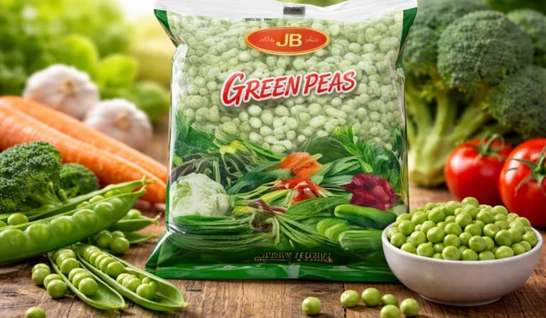 Frozen green peas 500g pack fresh and ready to cook vegetables