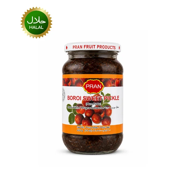 Boroi sweet pickle 400g Pickle Pran Boroi Sweet Pickle 400g traditional sweet mango plum pickle jar