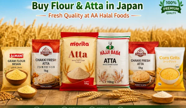 Fresh flour and atta collection in Japan AA Halal Foods