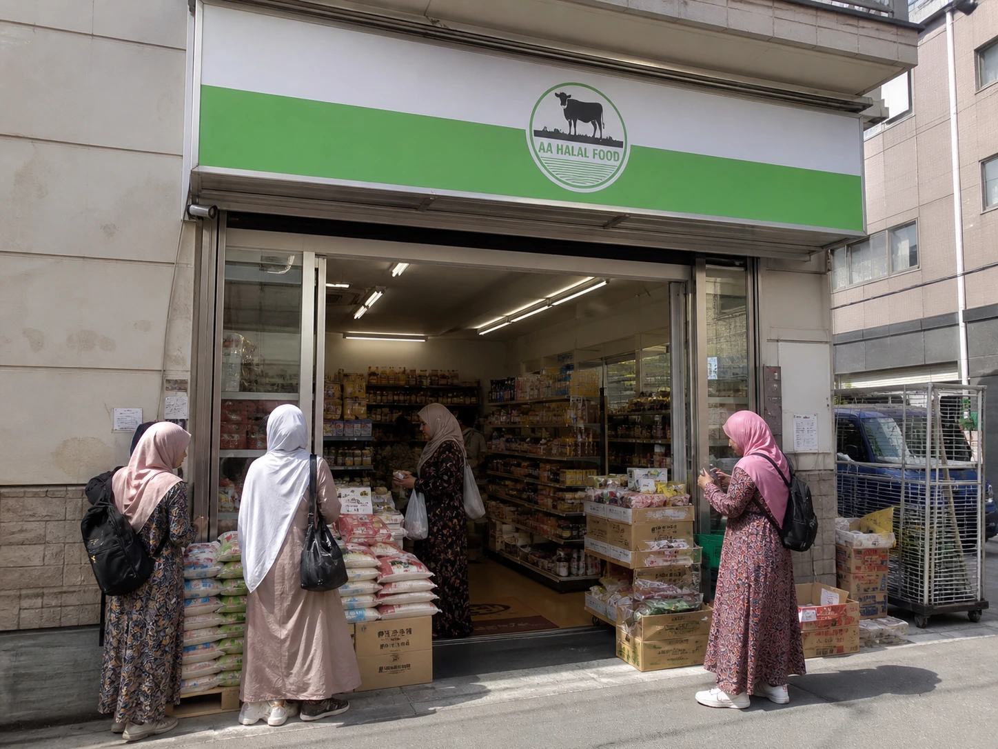 AA Halal Food Japan halal grocery store products display