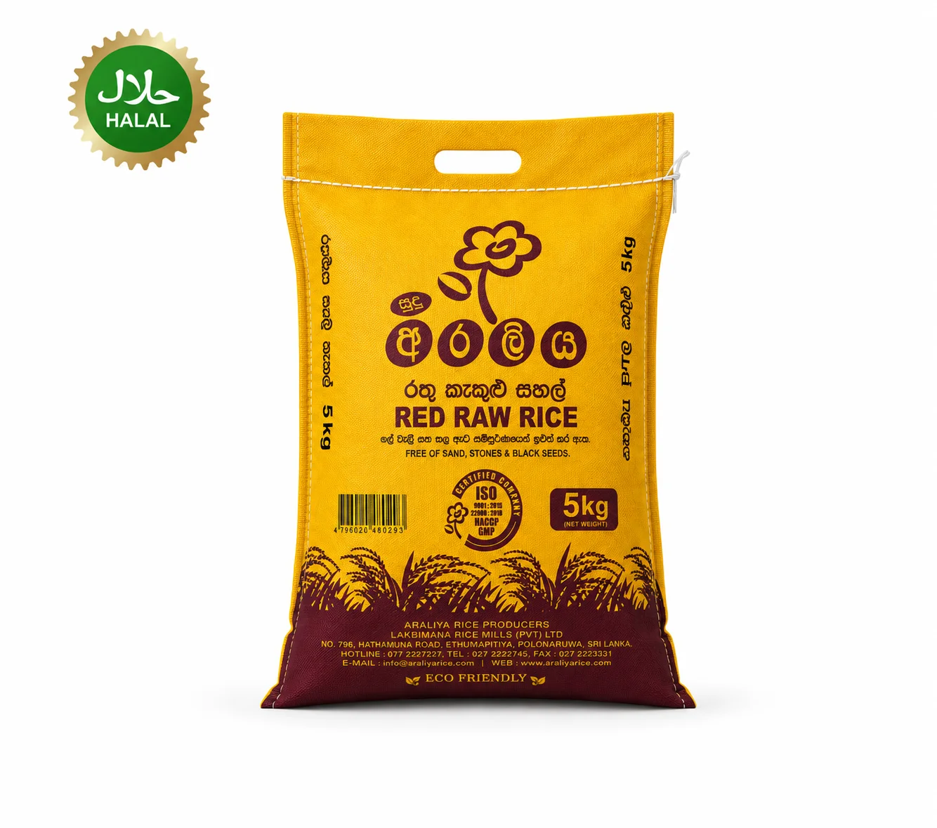 red raw rice Red Raw Rice 5kg healthy rice packaging
