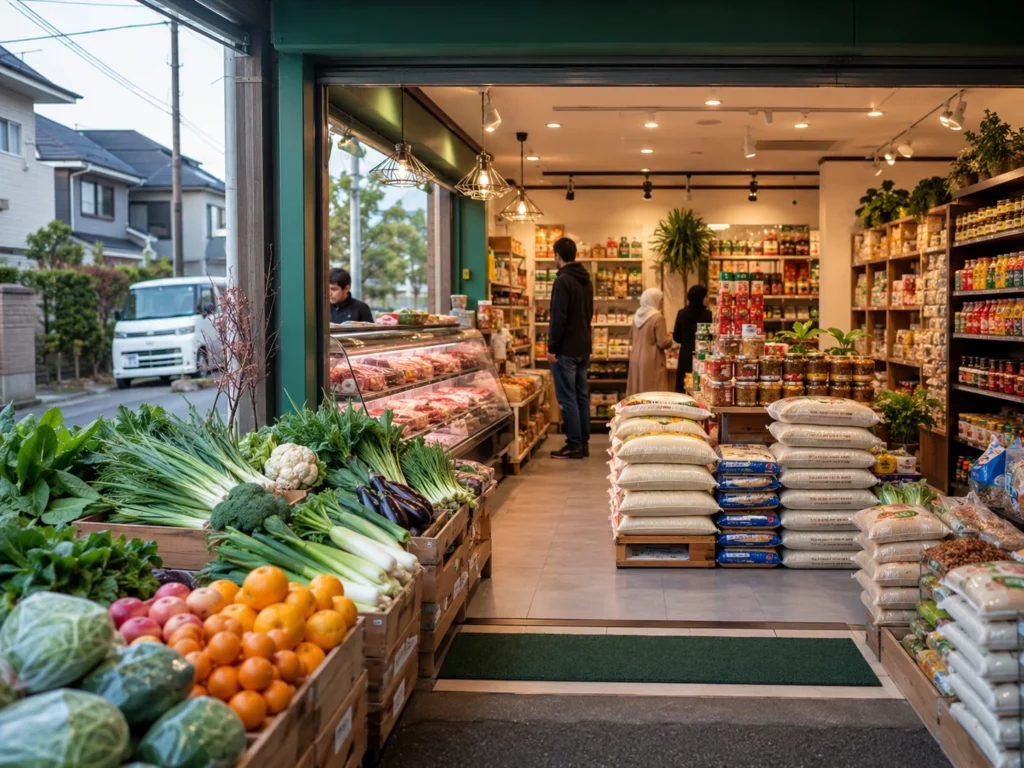 Halal grocery shopping in Chiba Japan