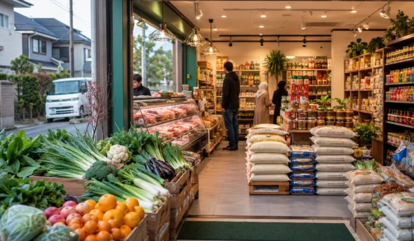Halal grocery shopping in Chiba Japan