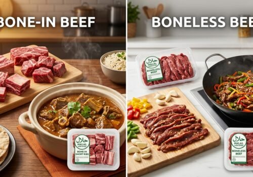 Bone-in vs Boneless Halal Beef