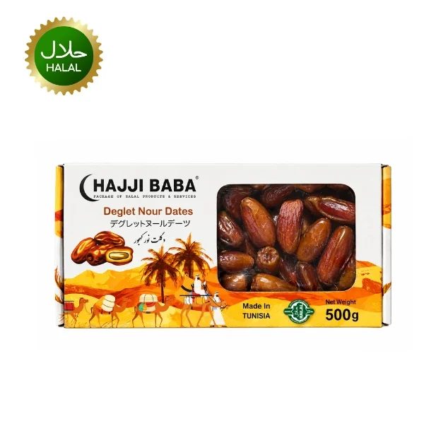 Deglet nour  dates 500g (hajji baba) Orgin:Tunisia