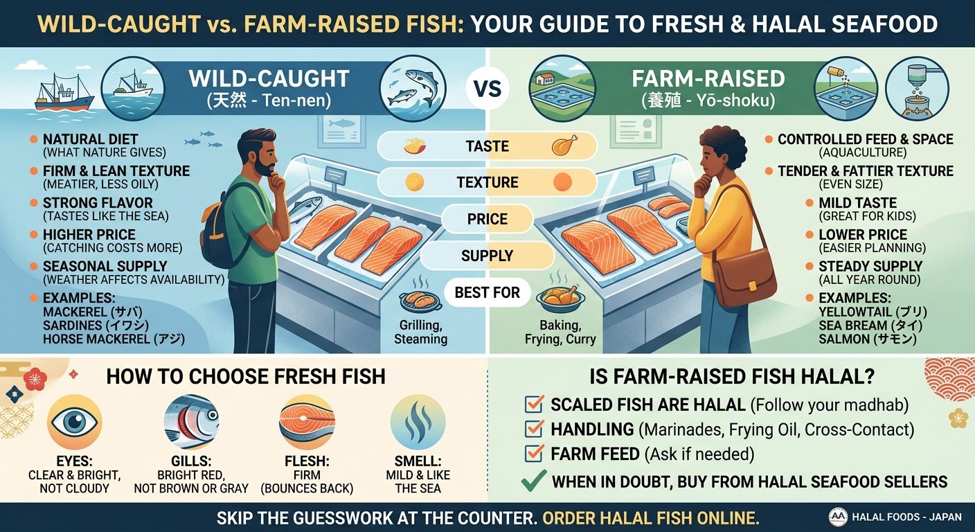 Farm-Raised vs Wild-Caught Fish